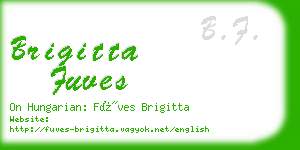 brigitta fuves business card